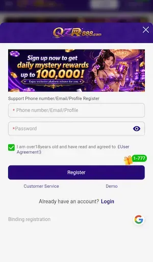 QZR888 Game Download APK 2026