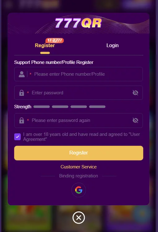 777QR Game Download APK